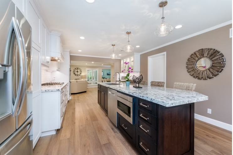 Contemporary Kitchen with Island